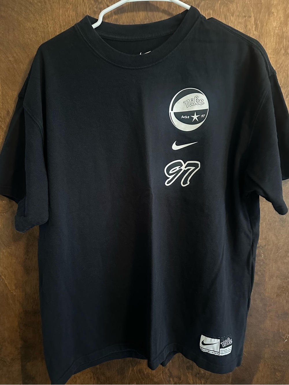 Nike Men’s Black Max 90 Short Sleeve  Basketball T Shirt